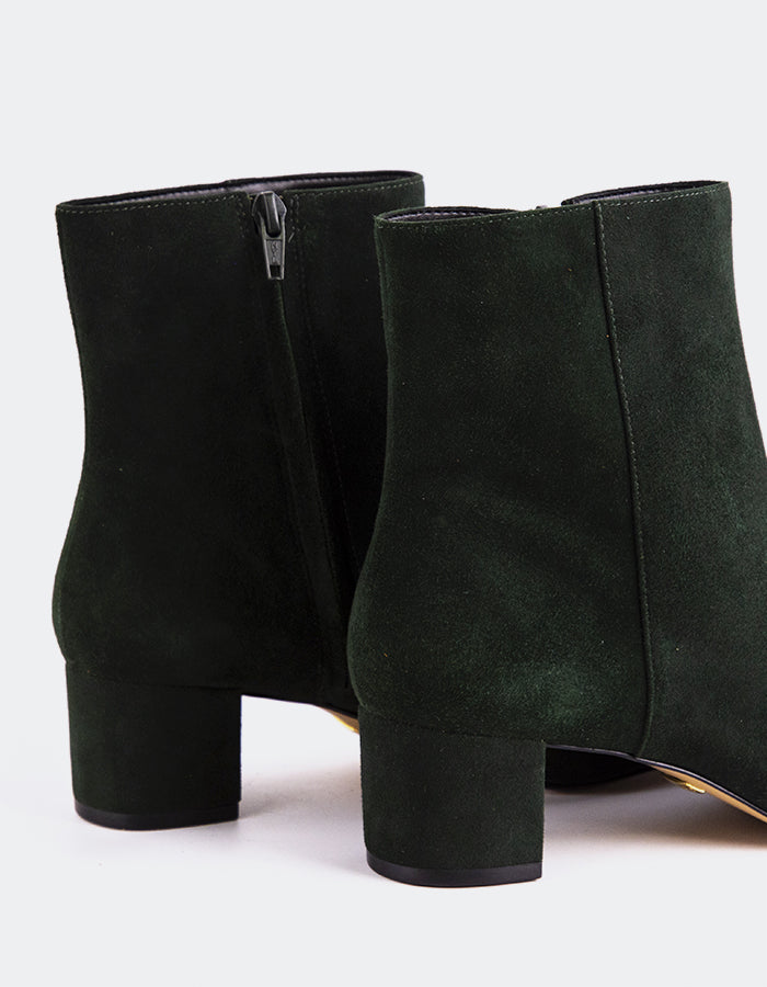 L'INTERVALLE Gracyn Women's Ankle Boots Green Suede