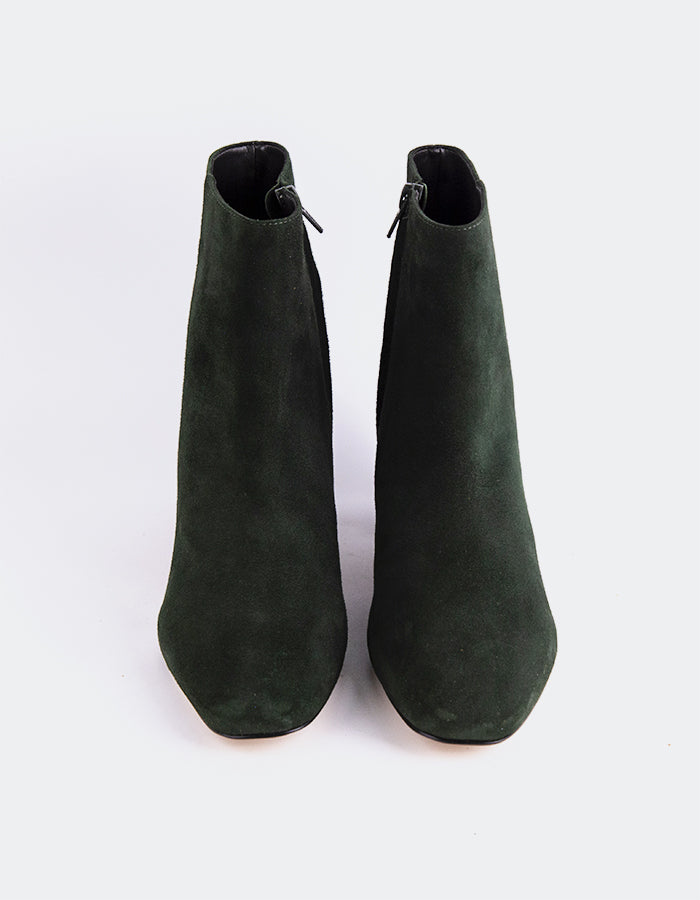 L'INTERVALLE Gracyn Women's Ankle Boots Green Suede