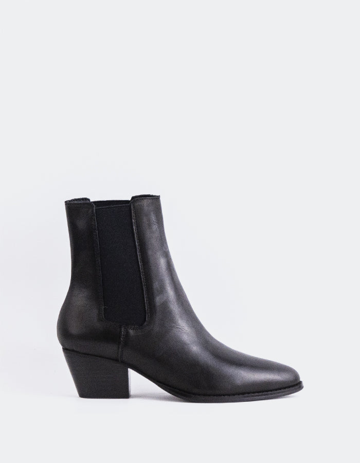 L'INTERVALLE Bottines Chelsea pour femme Grimsby Noir