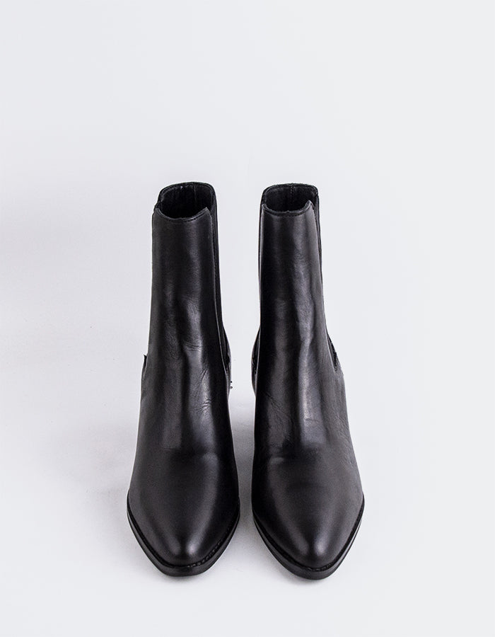 L'INTERVALLE Bottines Chelsea pour femme Grimsby Noir