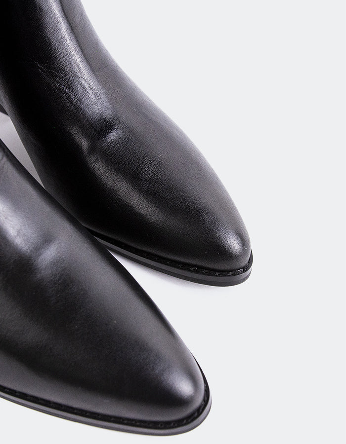 L'INTERVALLE Bottines Chelsea pour femme Grimsby Noir