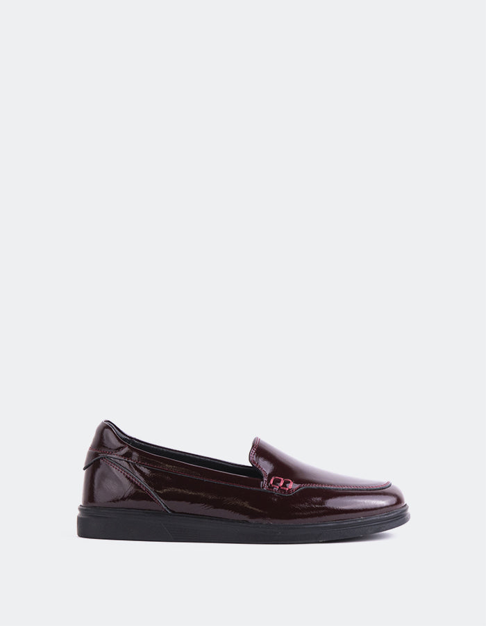 L'INTERVALLE Slip-On Hatley Femmes Bordeaux Verni