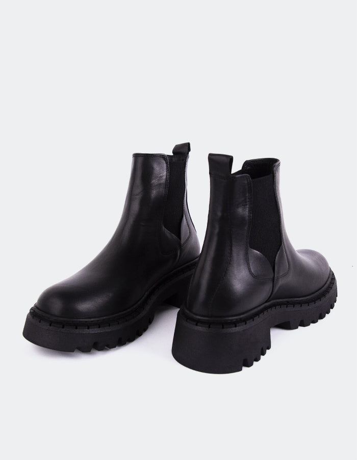 L'INTERVALLE Hayes Bottes Chelsea d'hiver pour femmes en cuir Noir (7147072553040)