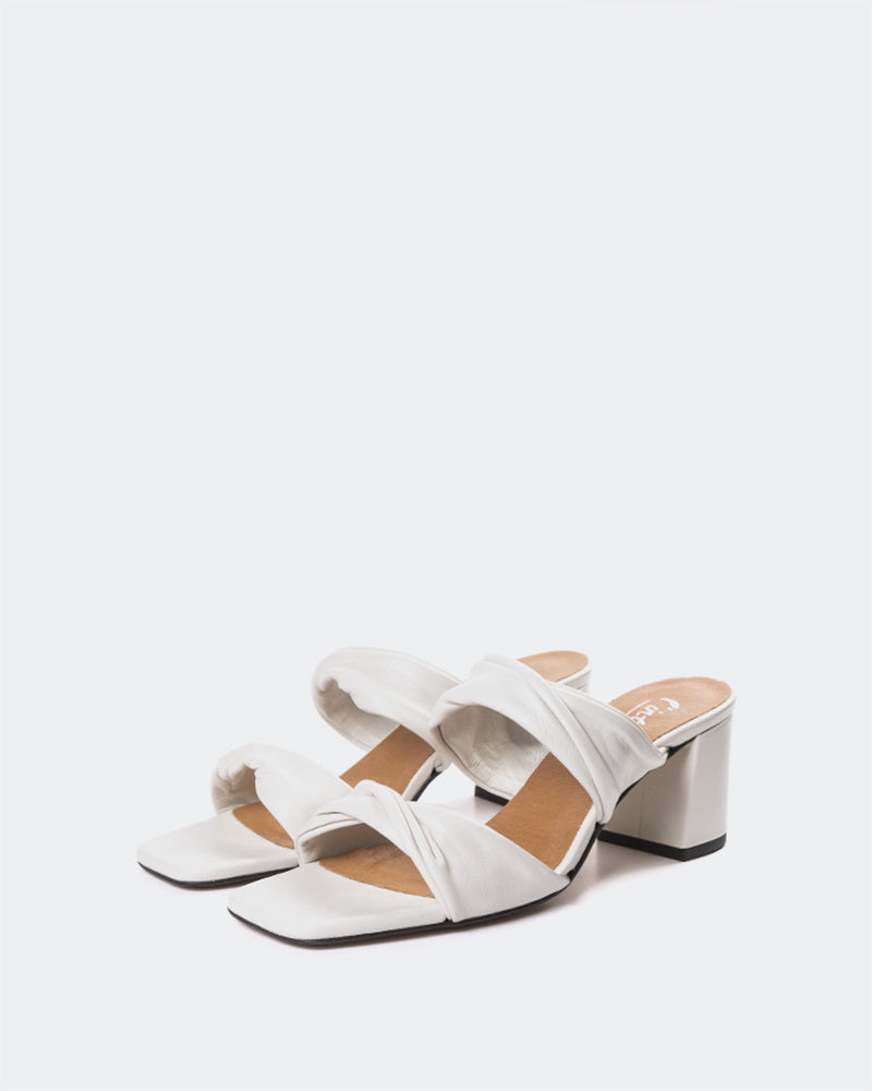 L'INTERVALLE Hester Women's Sandal Mules Off White Leather