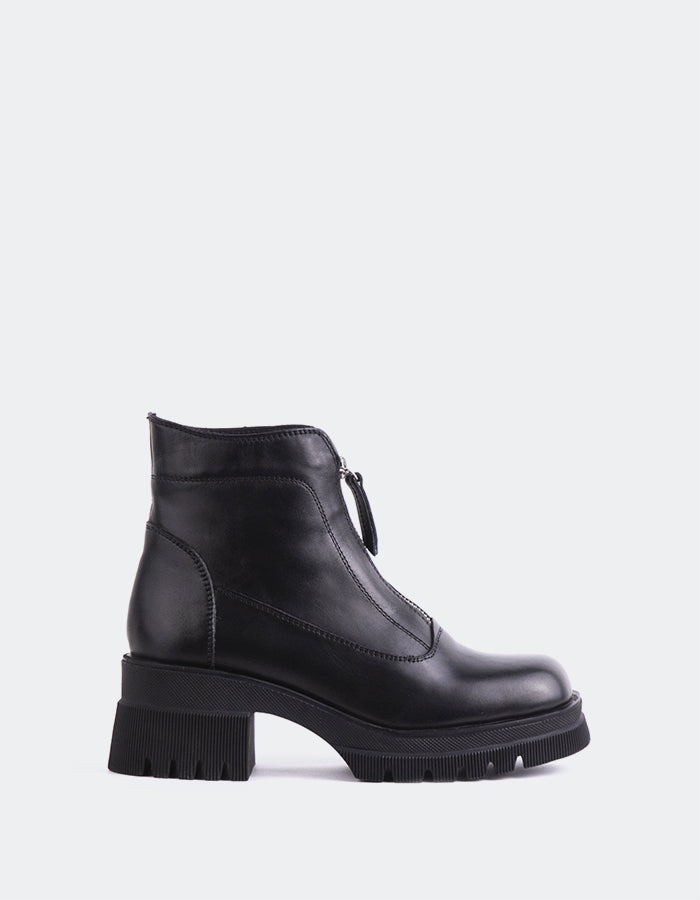 L'INTERVALLE Israfil Bottines pour femmes Noir Cuir