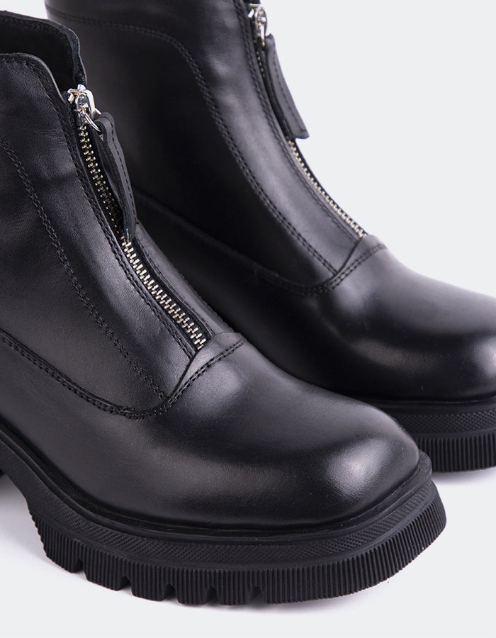 L'INTERVALLE Israfil Bottines pour femmes Noir Cuir