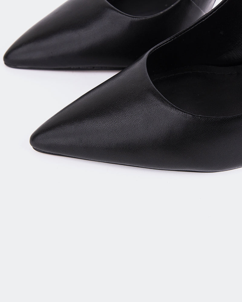 L'INTERVALLE Janeiro Women's Shoe Slingback Black Leather