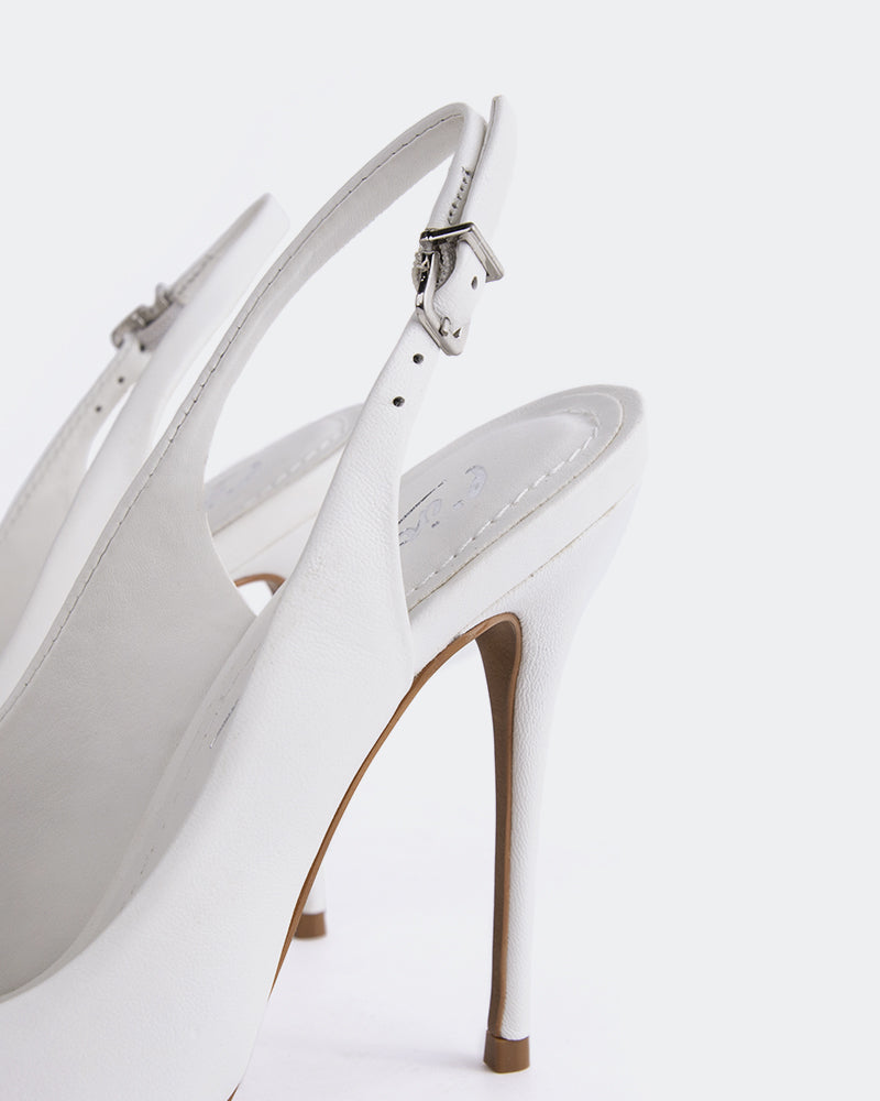 L'INTERVALLE Janeiro Women's Shoe Slingback White Leather