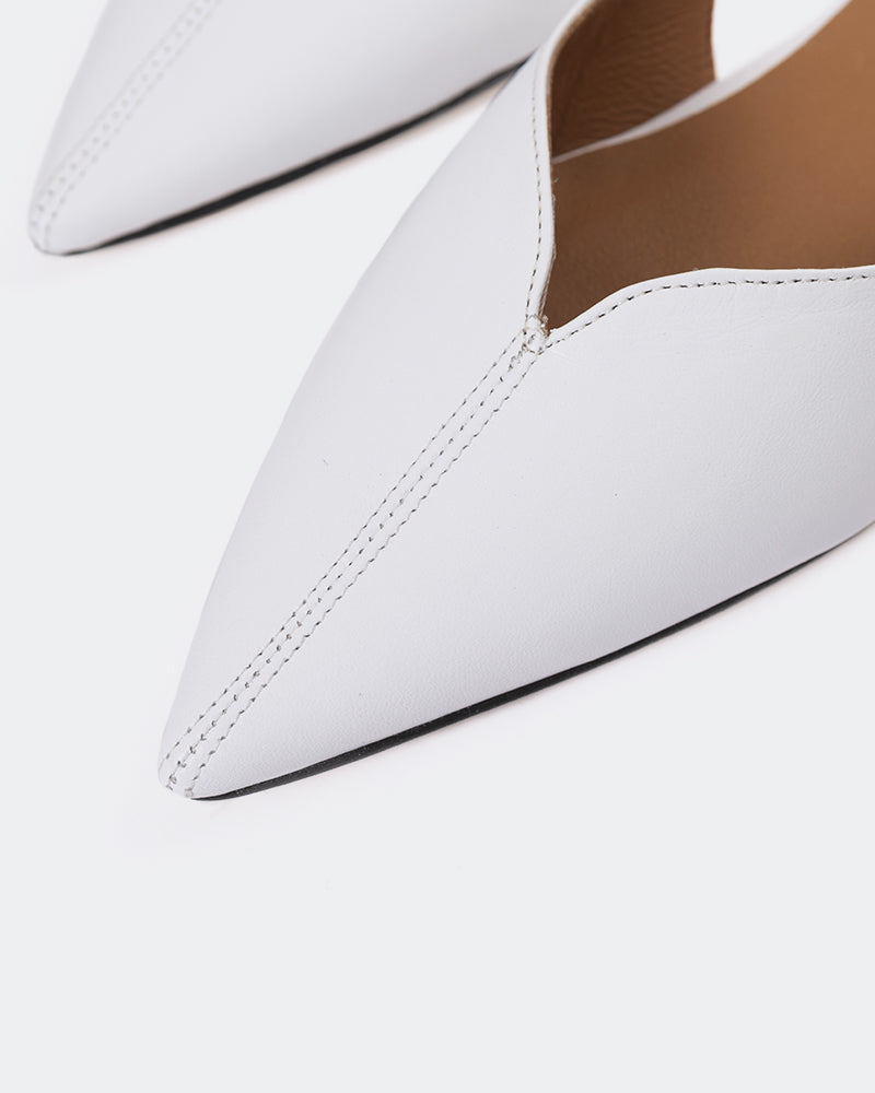 L'INTERVALLE Jubilant Women's Shoe Slingback White Leather