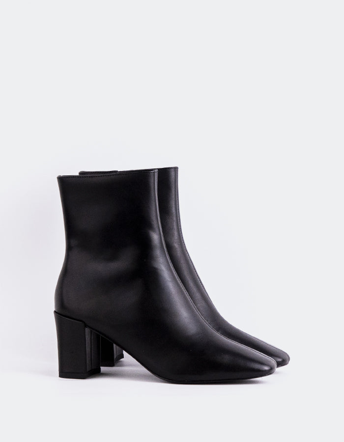 L'INTERVALLE Jepson Bottines pour femmes Cuir Noir