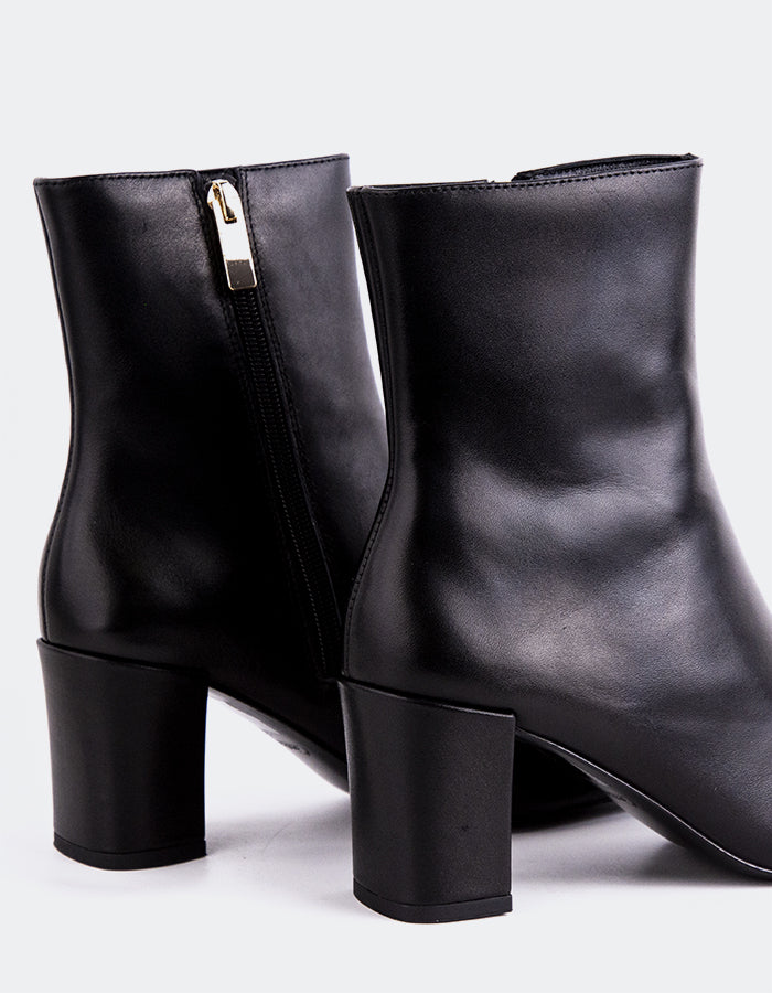 L'INTERVALLE Jepson Bottines pour femmes Cuir Noir