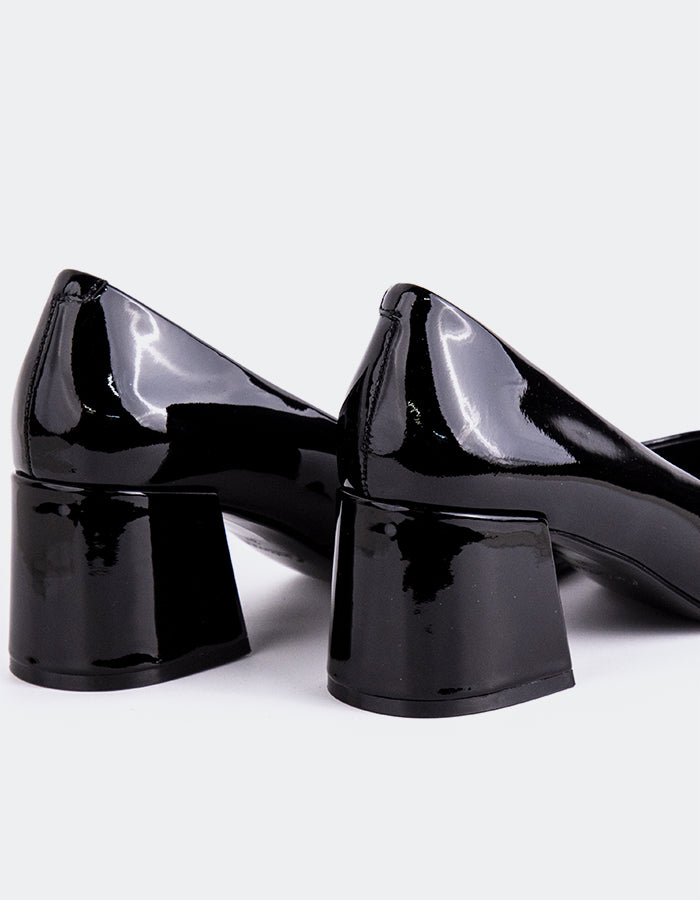 L'INTERVALLE Josephine Chaussures Femme Talon moyen Escarpins Noir Verni