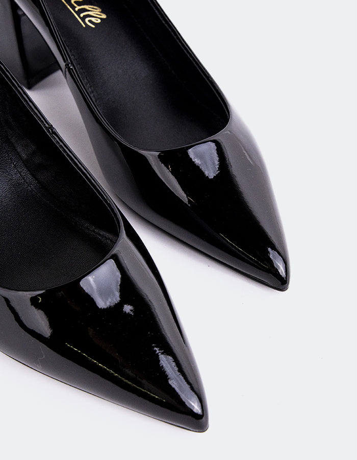 L'INTERVALLE Josephine Chaussures Femme Talon moyen Escarpins Noir Verni