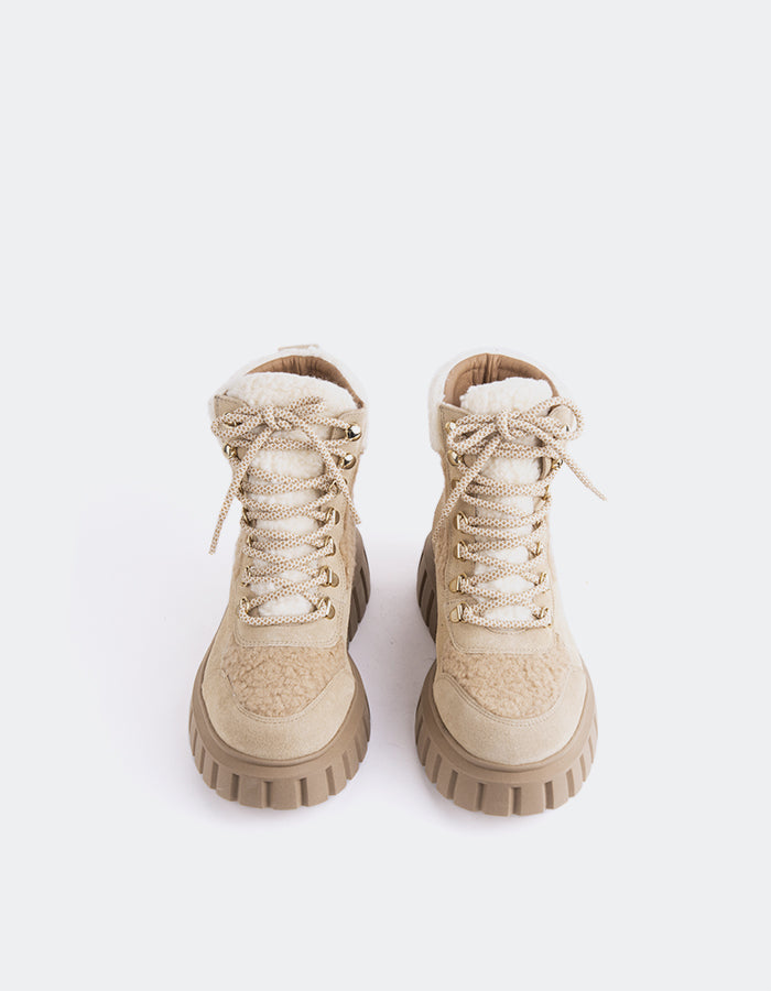 Beige combat boots womens hotsell