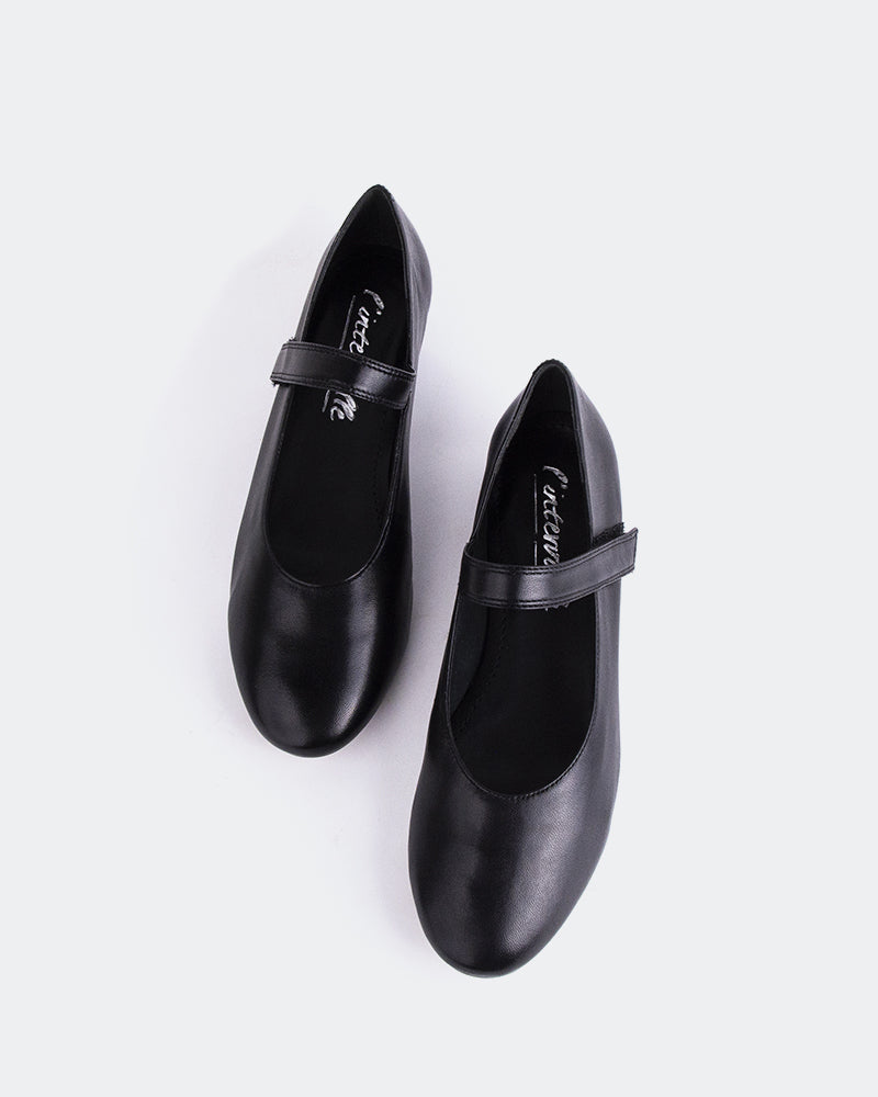 L'INTERVALLE Jurgita Women's Shoe Ballerina Black Leather
