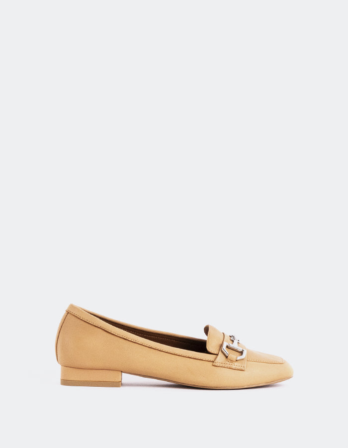 L'INTERVALLE Kallima Femme Loafer Pump Shoe Chameau Leather