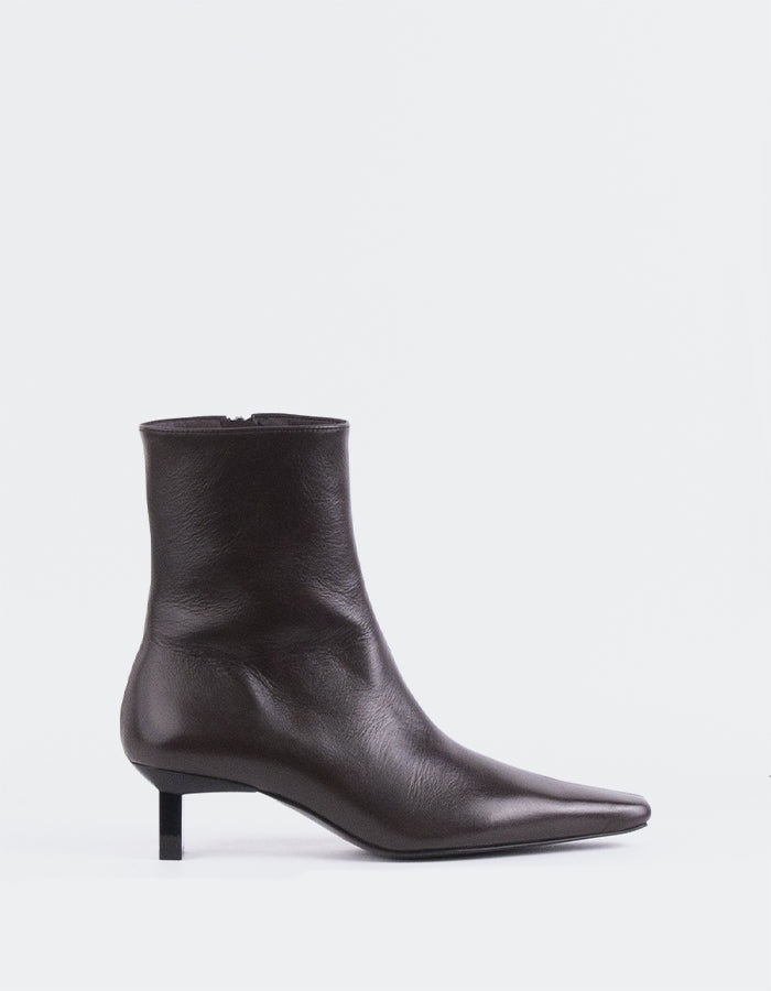 L'INTERVALLE Karylle Bottes pour femmes Cuir Brun (7126288007248)