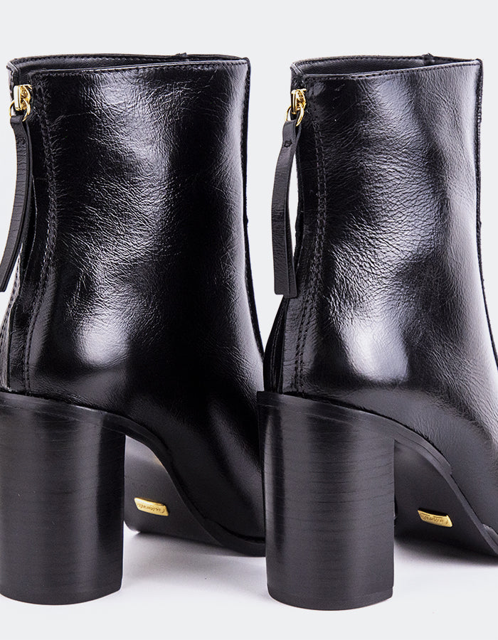 L'INTERVALLE Krakow Bottines Femme Cuir Noir
