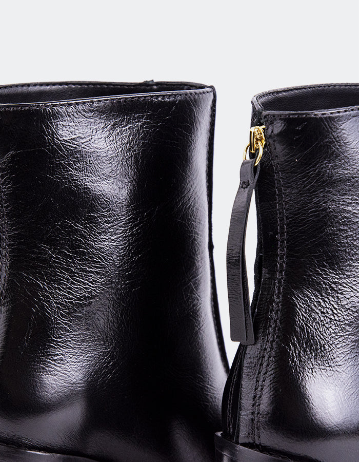 L'INTERVALLE Krakow Bottines Femme Cuir Noir