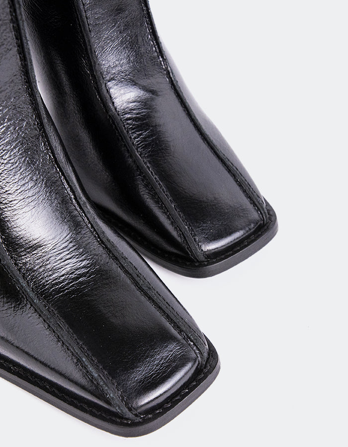 L'INTERVALLE Krakow Bottines Femme Cuir Noir