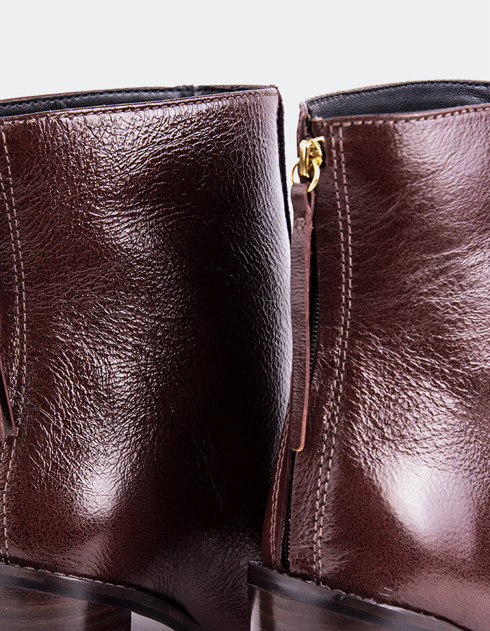 L'INTERVALLE Krakow Bottines Femme Cuir Brun