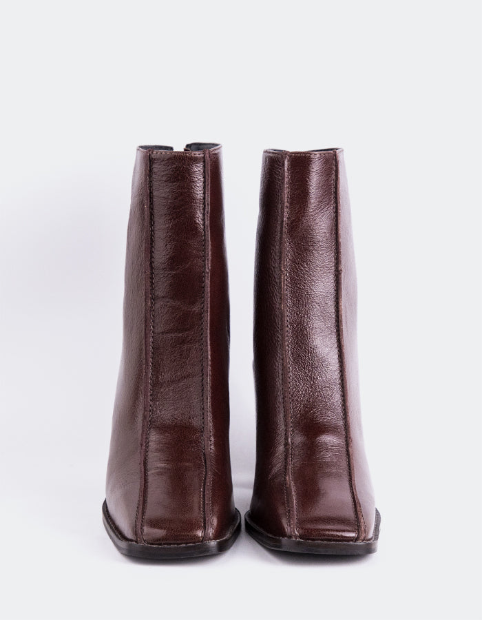 L'INTERVALLE Krakow Bottines Femme Cuir Brun