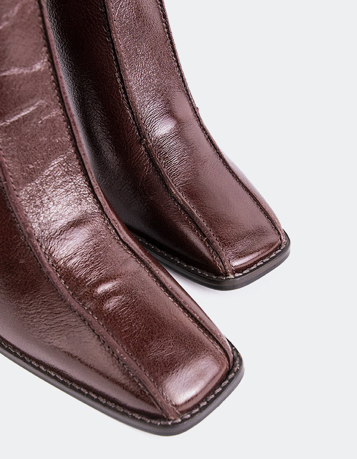 L'INTERVALLE Krakow Bottines Femme Cuir Brun