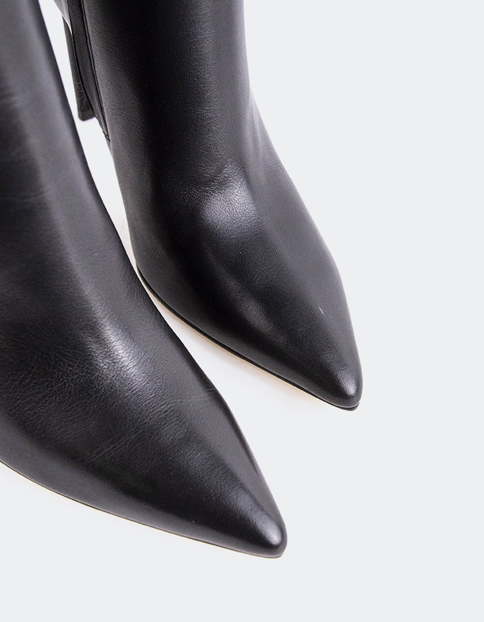 L'INTERVALLE Kyrie Women's High-Heel Tall Boots Black Leather