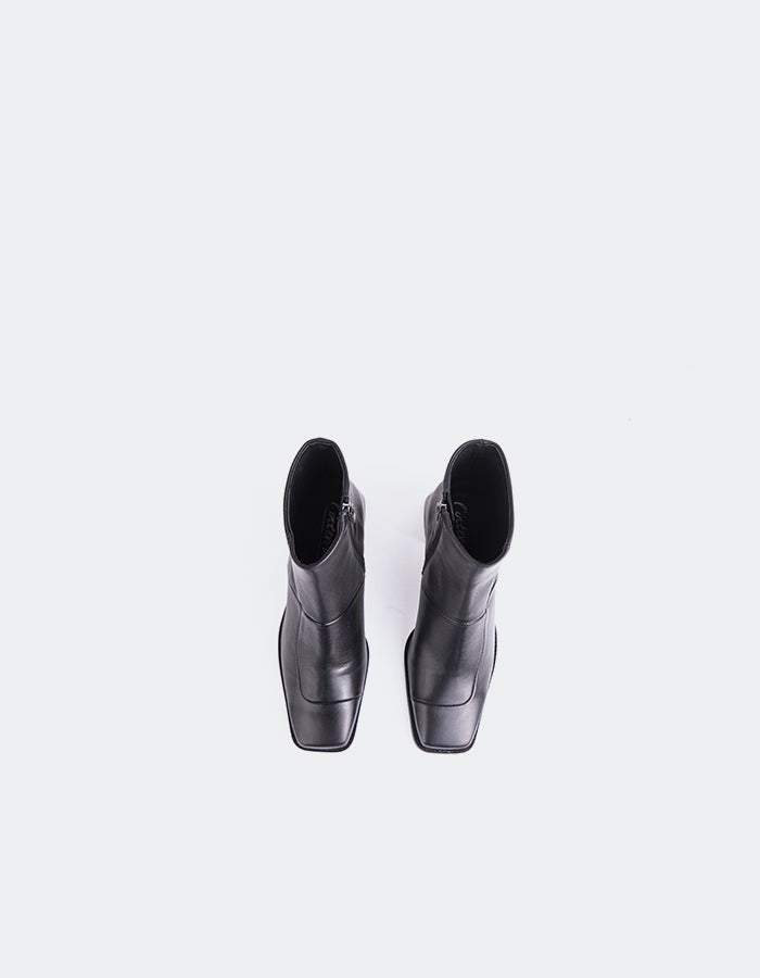 L'INTERVALLE Larino Bottines pour femmes Noir Cuir