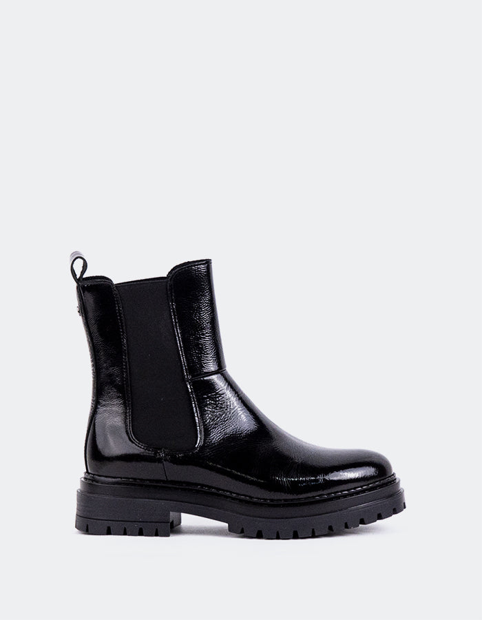 L'INTERVALLE Lavak Women's Chelsea Ankle Boots Black Naplack