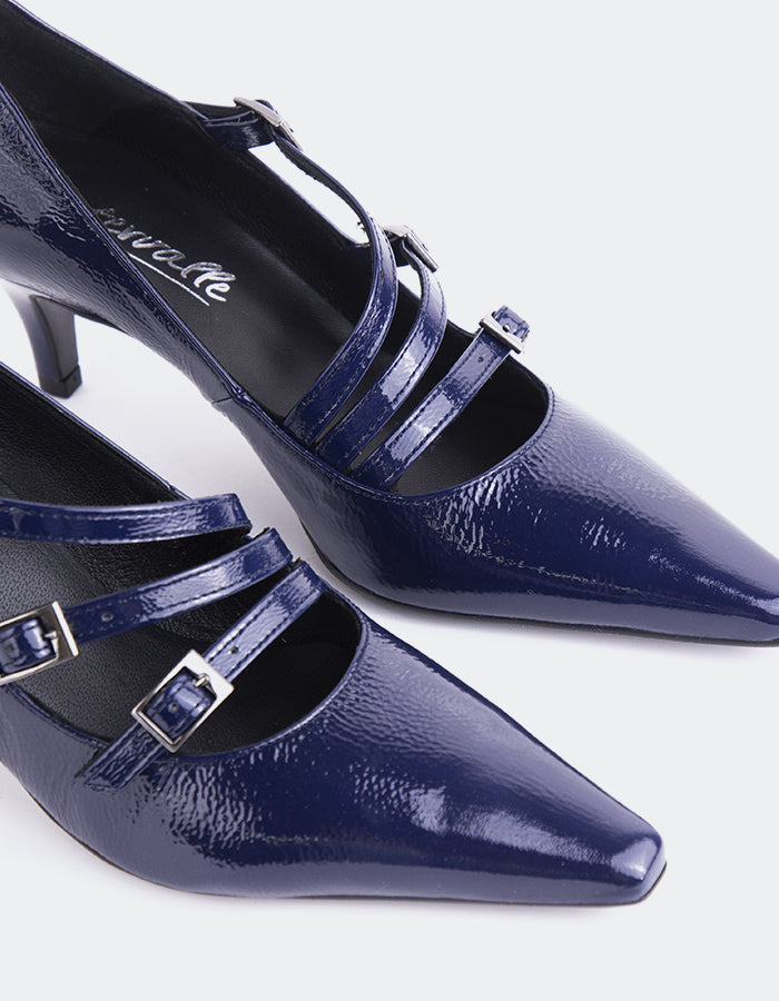 L'INTERVALLE Chaussures Mary-Jane pour femmes L'INTERVALLE Lenzie Navy Naplack (7106080374864)