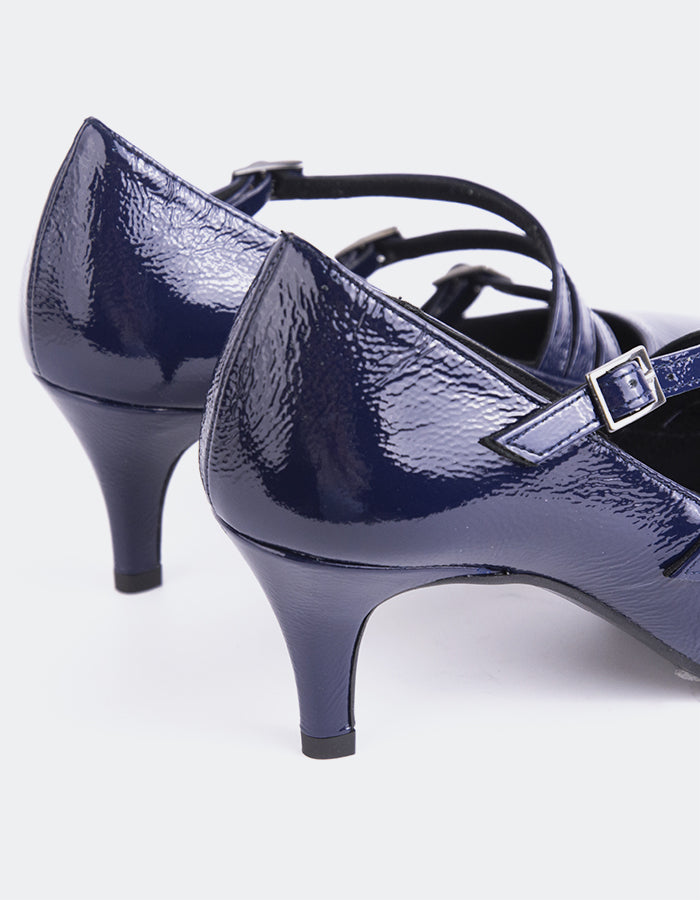 L'INTERVALLE Chaussures Mary-Jane pour femmes L'INTERVALLE Lenzie Navy Naplack (7106080374864)