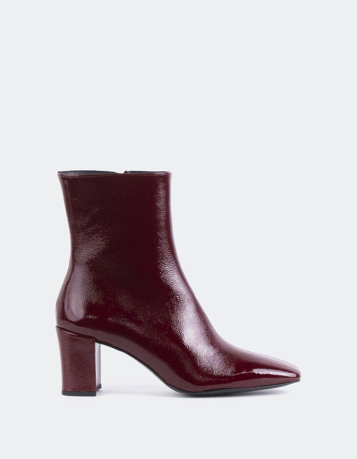 L'INTERVALLE Lioni Women's Ankle Boots Burgundy Naplack