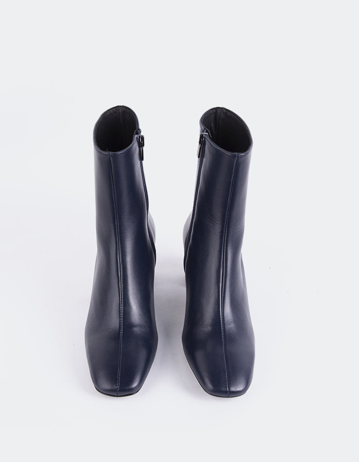 L'INTERVALLE Lioni Bottines pour femmes Cuir marine (7126288367696)