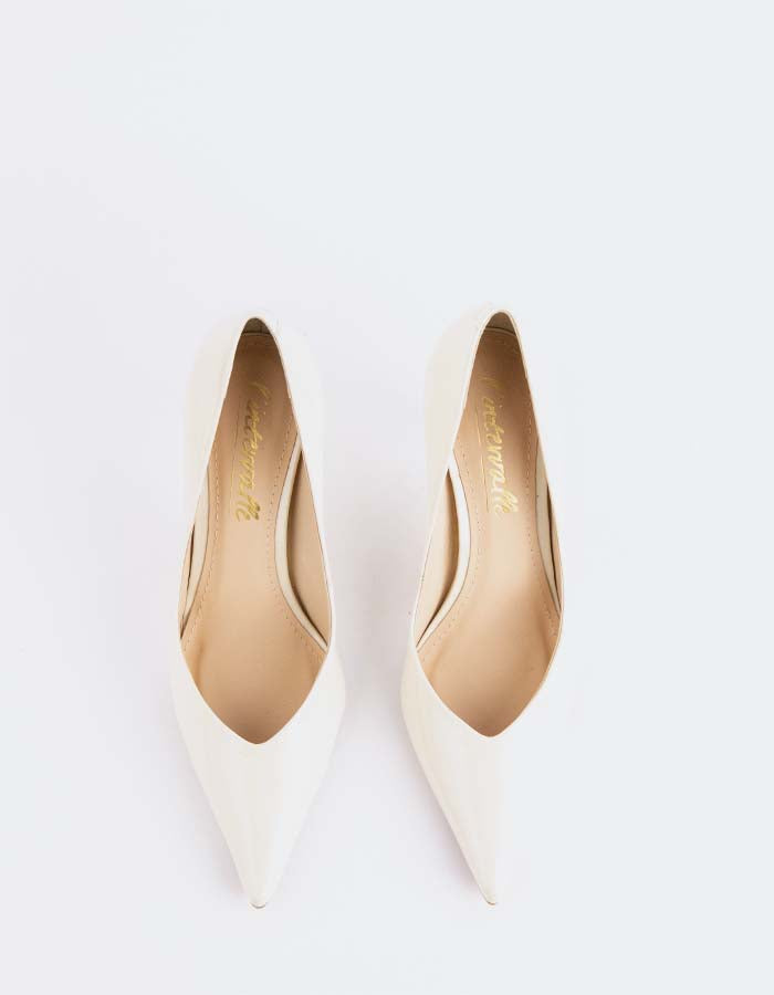 L'INTERVALLE Liora Escarpins Blanc Cassé Naplack pour femmes