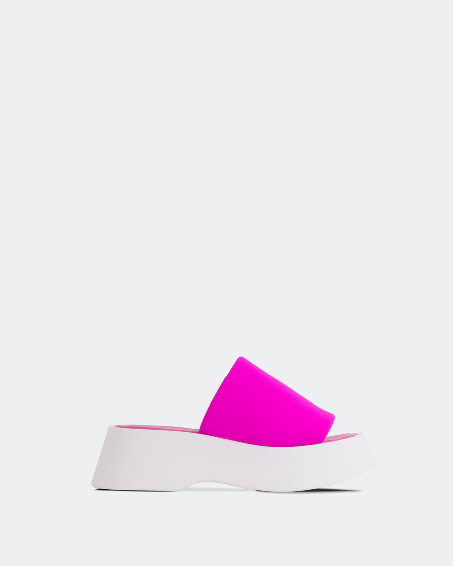 L'INTERVALLE Liu Women's Sandal Platform Fuchsia Lycra
