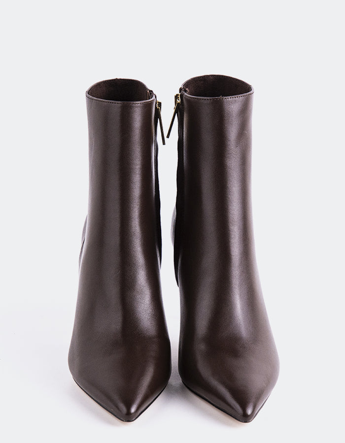 L'INTERVALLE Lyle Bottines pour femmes Cuir Brun