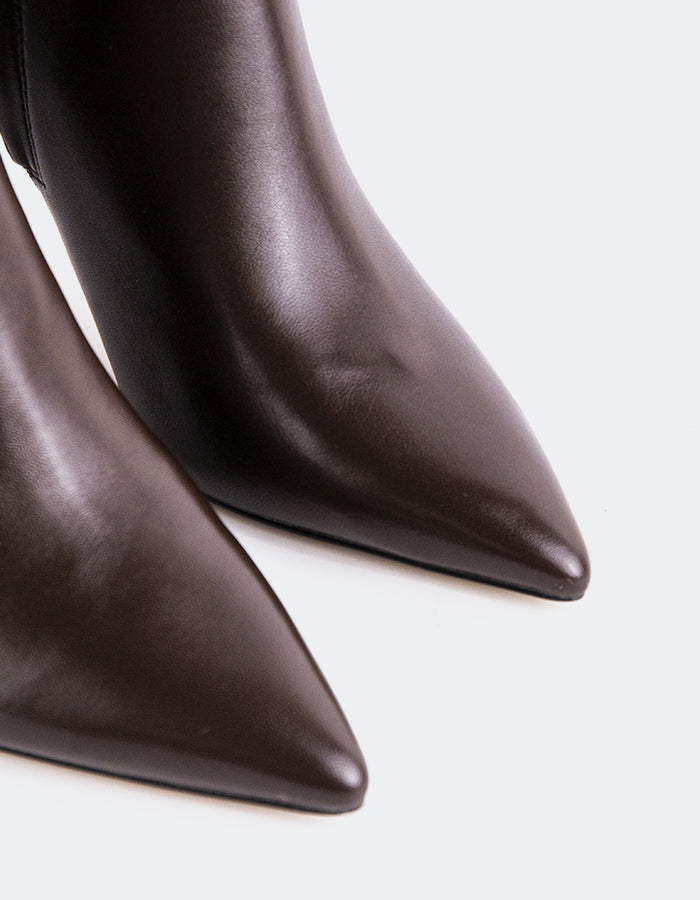 L'INTERVALLE Lyle Bottines pour femmes Cuir Brun