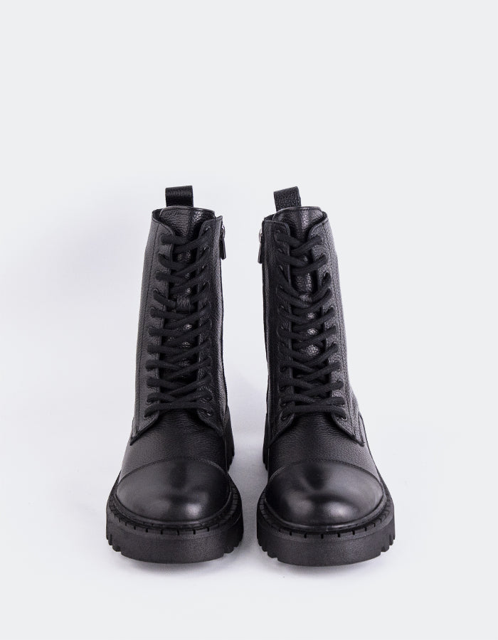 L'INTERVALLE Marieville Women's Ankle Boots Black Leather