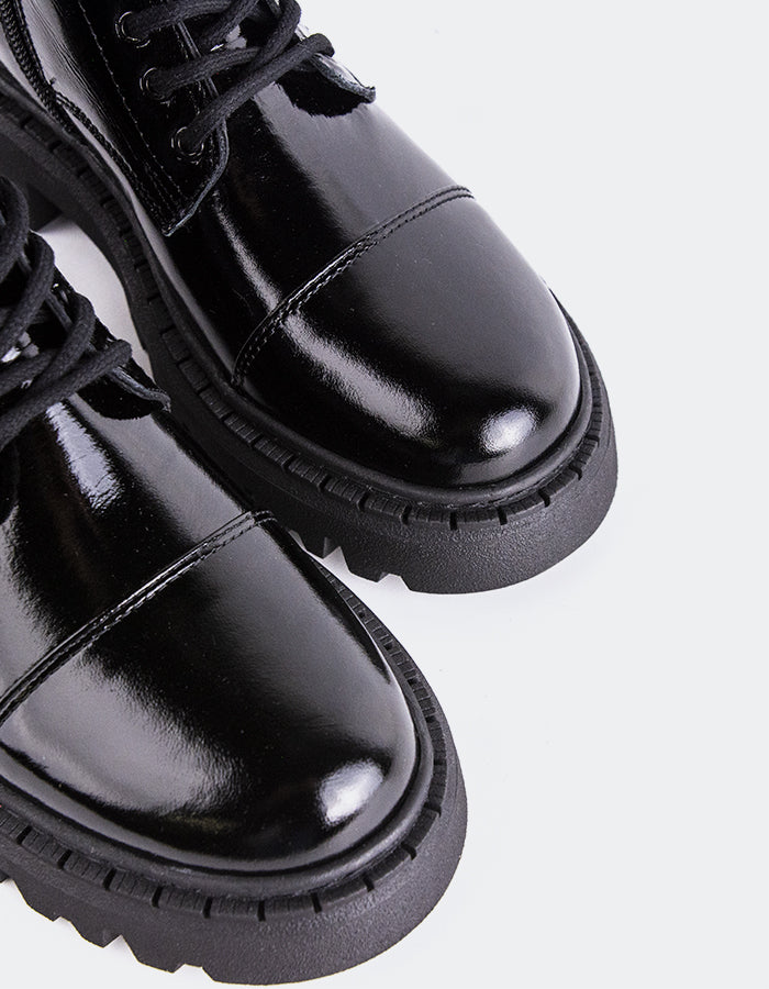 L'INTERVALLE Marieville Women's Ankle Boots Black Patent