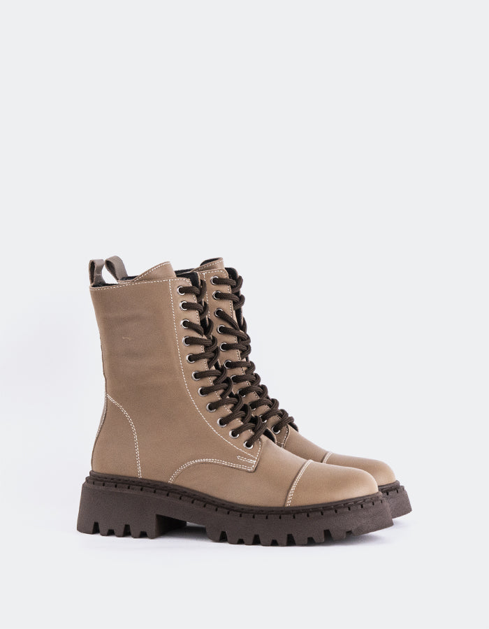 L'INTERVALLE Marieville Women's Ankle Boots Camel Leather