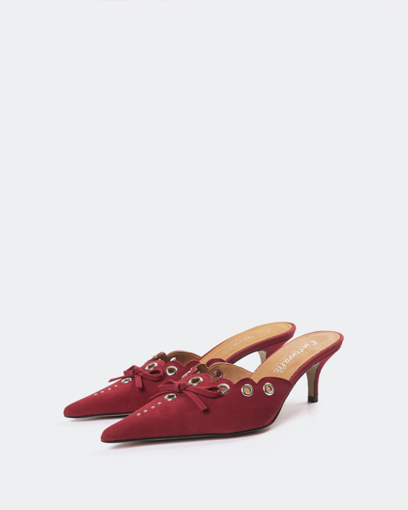 Melba Red Suede