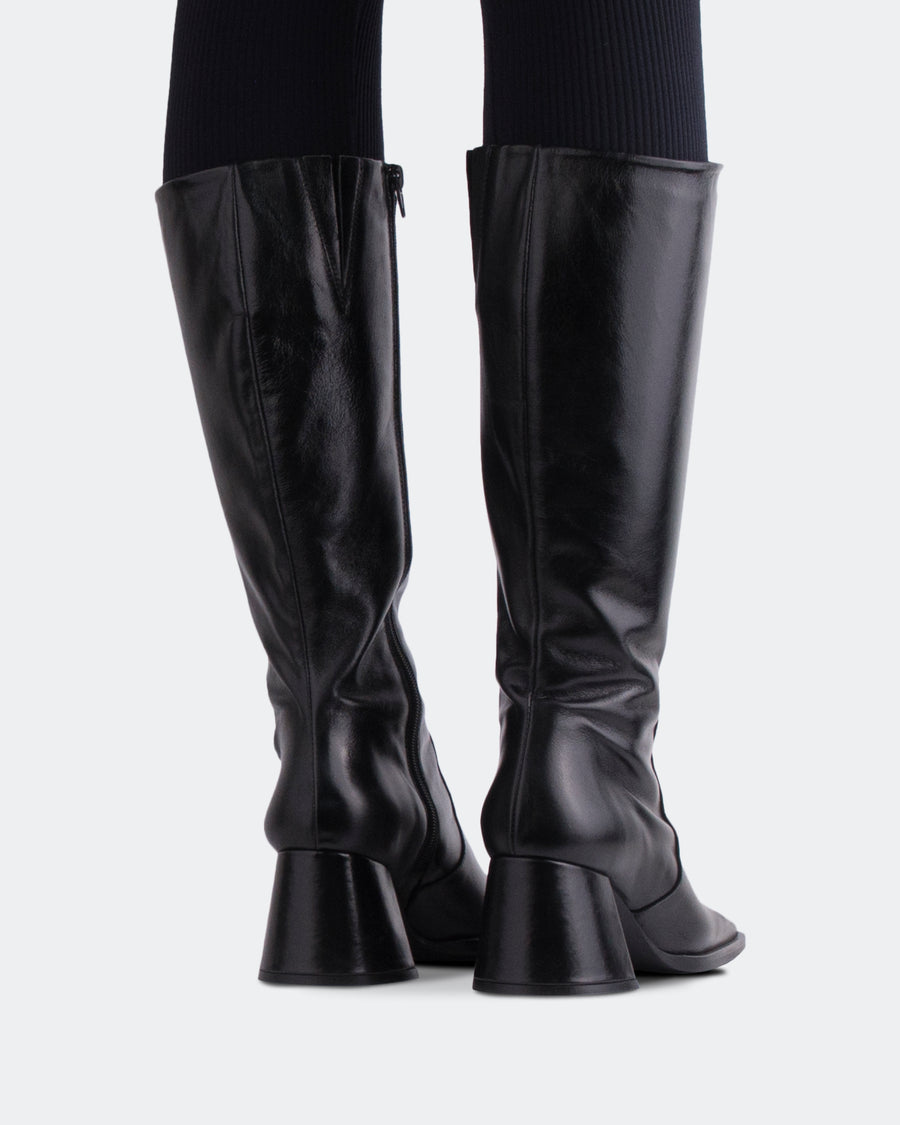 L'INTERVALLE Melland Women's Boot High Shaft Black Leather