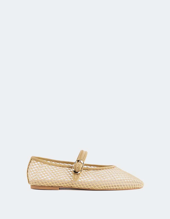 L'INTERVALLE Meshu Chaussures de ballet pour femmes Nu Mesh