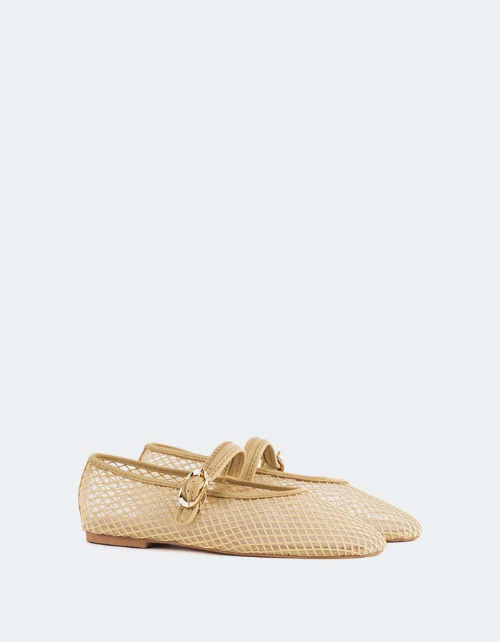 L'INTERVALLE Meshu Chaussures de ballet pour femmes Nu Mesh