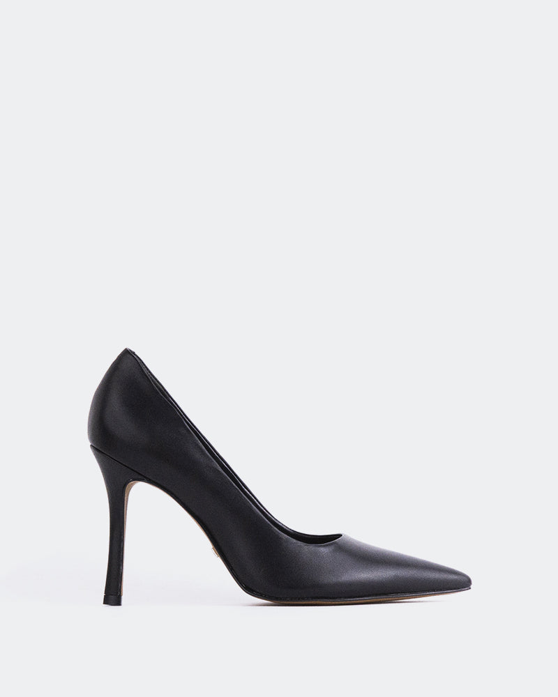 L'INTERVALLE Moraya Women's Shoe High Heel Pump Black Leather