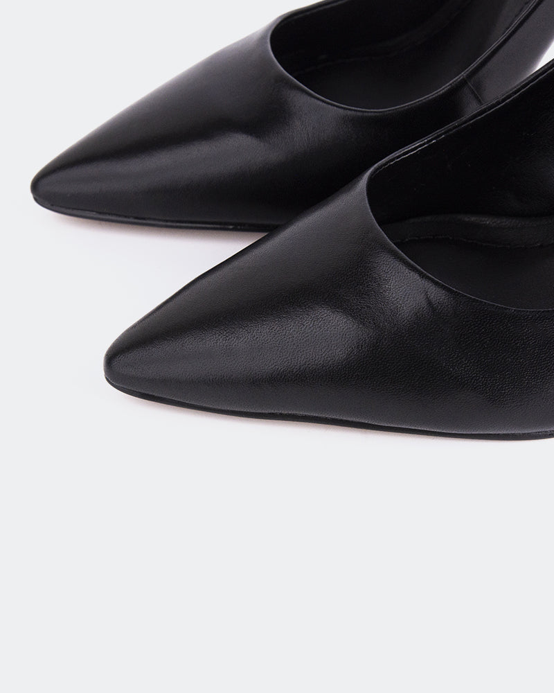 L'INTERVALLE Morisha Women's Shoe Slingback Black Leather