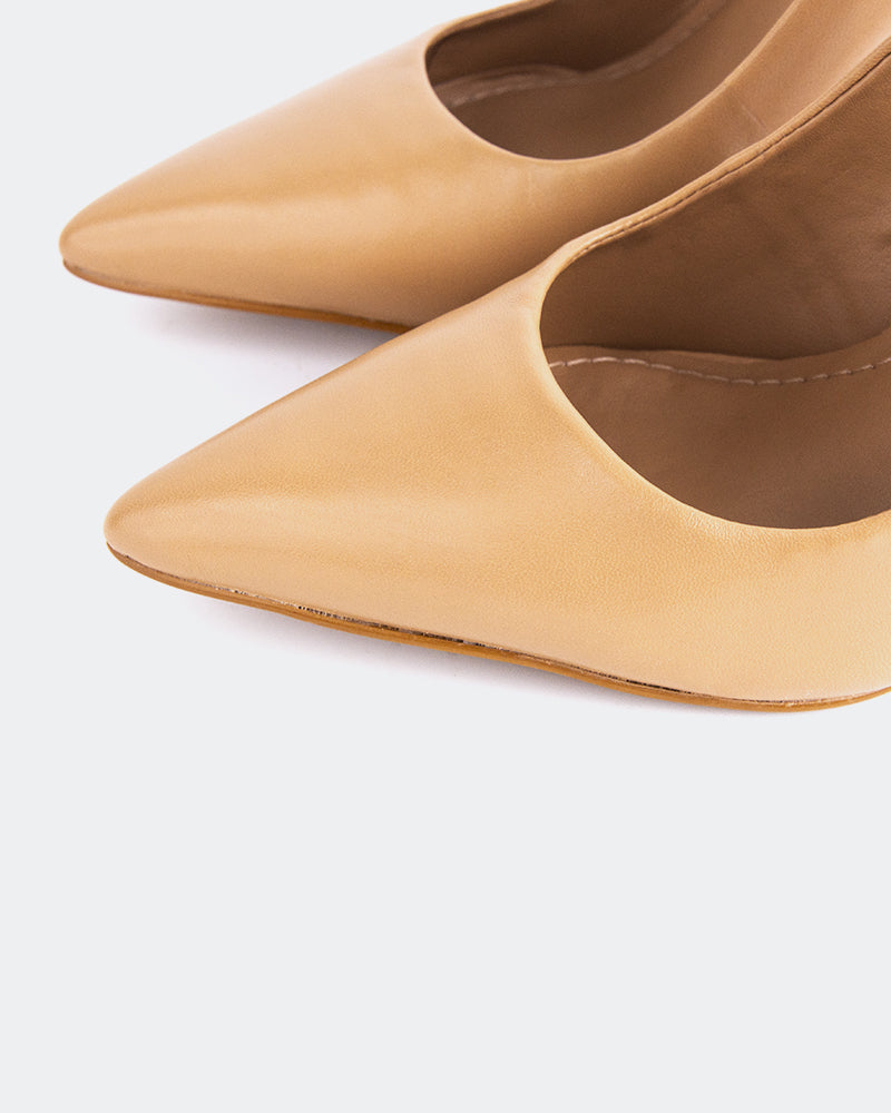 L'INTERVALLE Morisha Women's Shoe Slingback Camel Leather