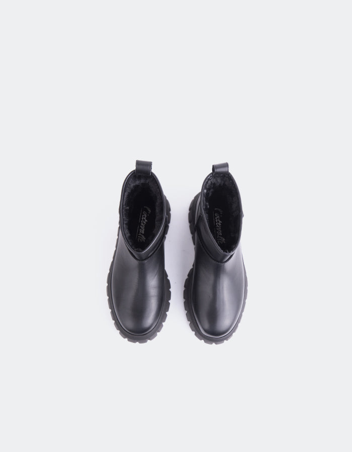 L'INTERVALLE Mortara Femmes Uggs Noir Cuir