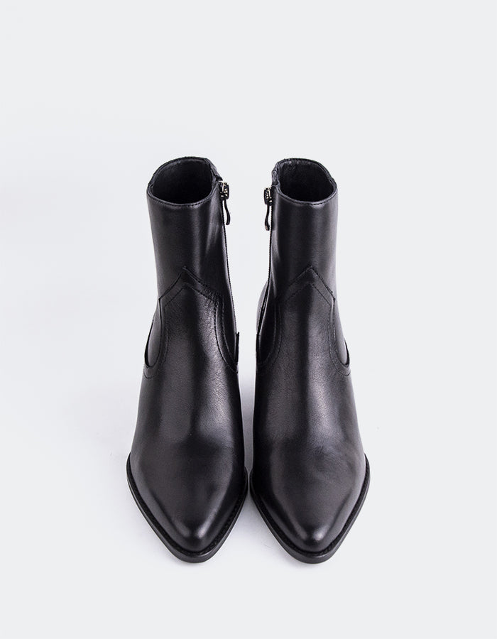 SHELLY SHEN Nashira Bottines western pour femme Noir